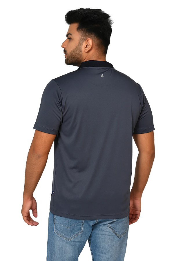 zipman dry fit polo with zipper