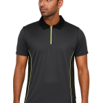 zipman dry fit polo with zipper