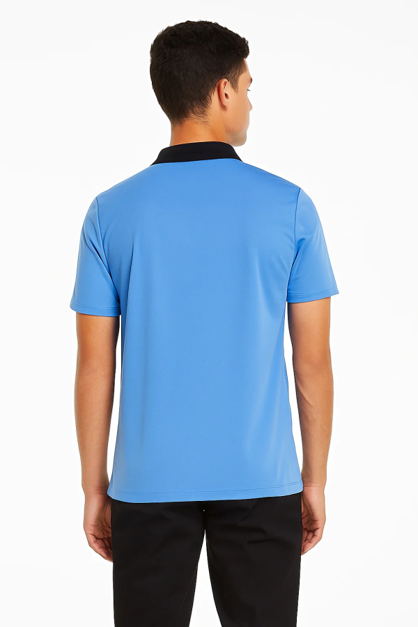 two tone pc blend regular fit polo t shirt
