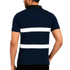 reflecto dry fit polo blue & white striped polyester